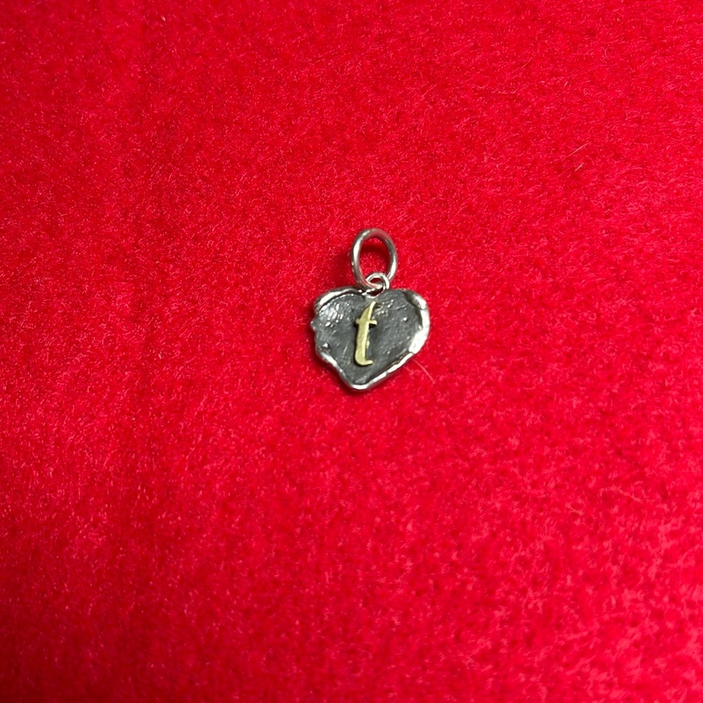Waxing Poetic Sterling Charm “T”